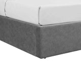 Flat Buttoned Headboard Lift Up Ottoman Bed